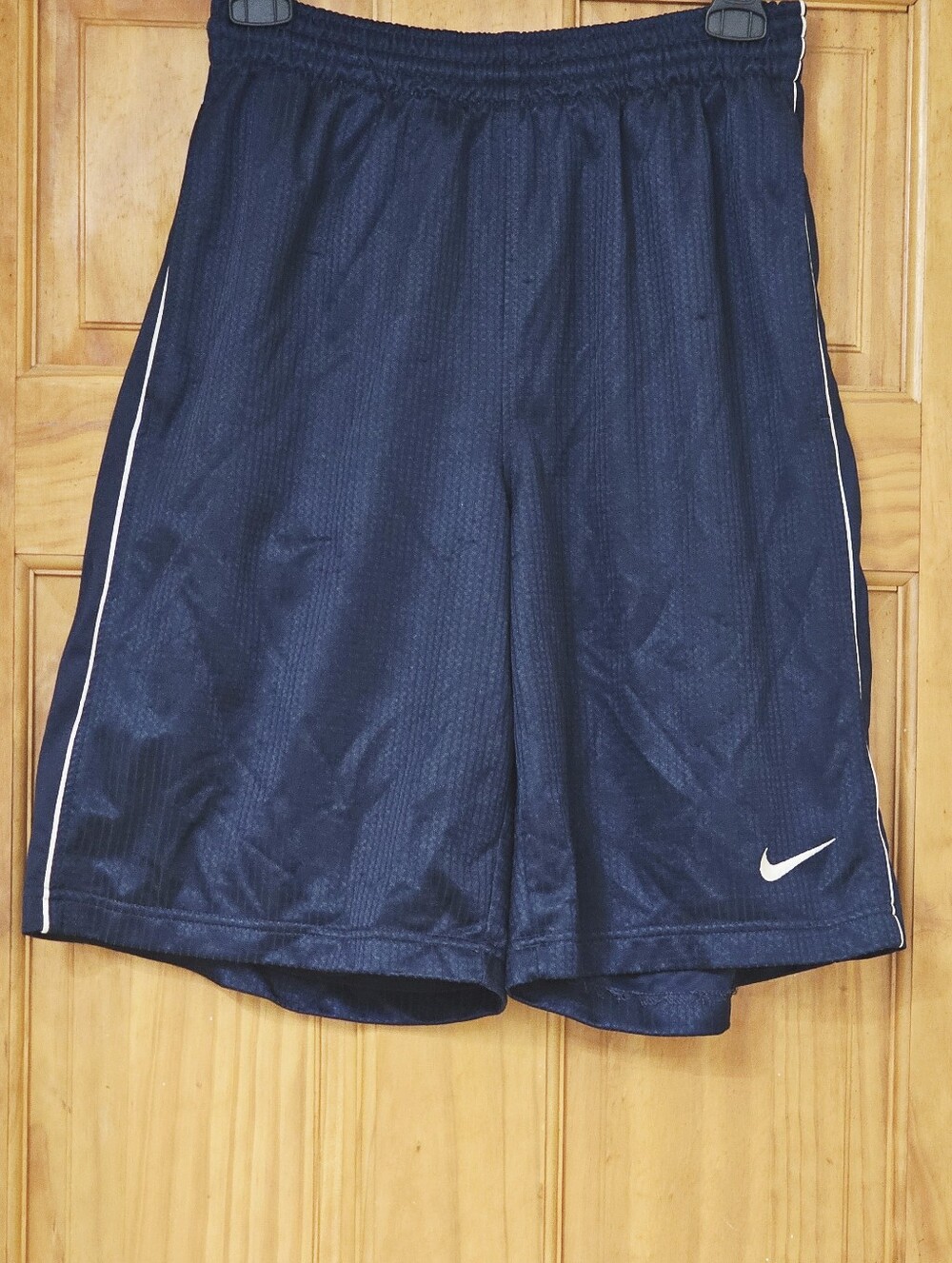 Nike Men's Dri-FIT Basketball Shorts Navy Blue Mesh Lined Hidden Pockets Size S